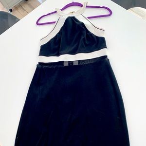 Express Black and white with zipper dress